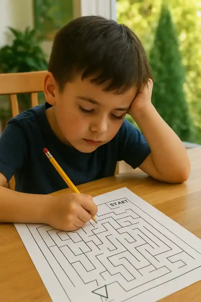 free Coloring kid on gaming pages
