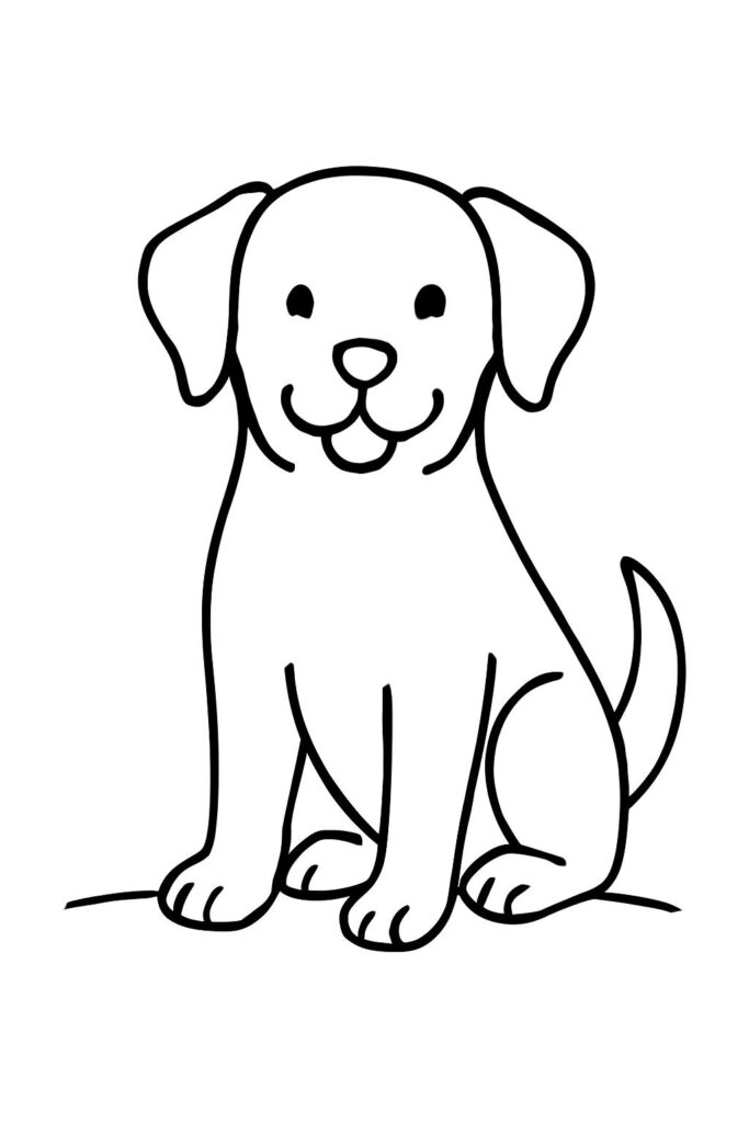 Golden Retriever dog coloring pages