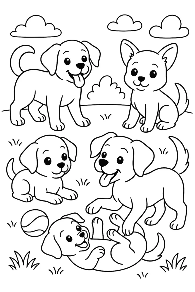 Printable Dog Coloring Pages