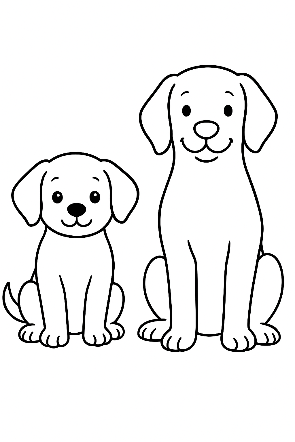 cute puppy and dog coloring pages
