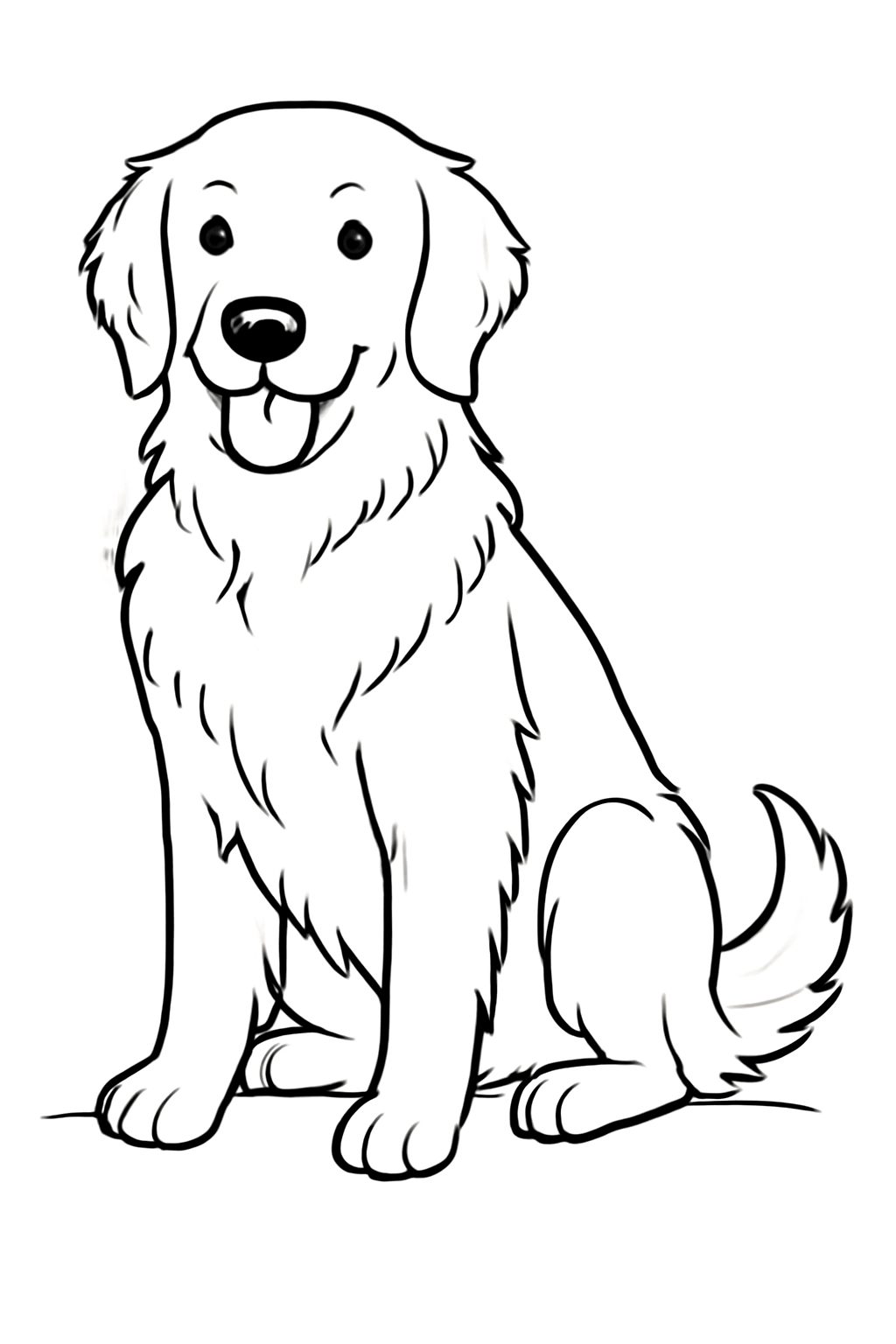 dog coloring pages golden retriever