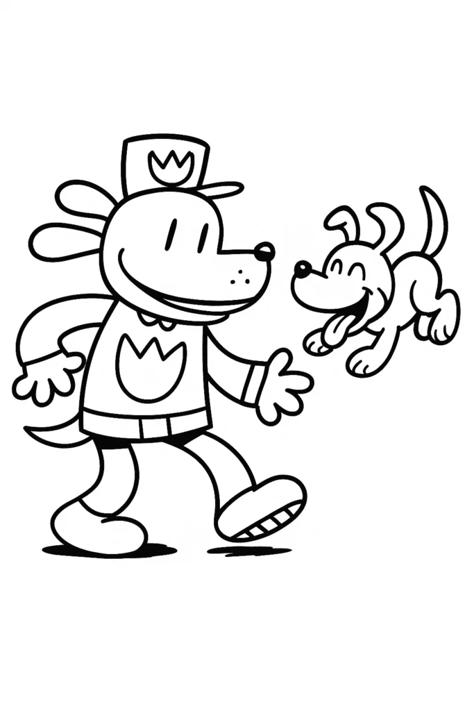 dogman anleashed colring pages