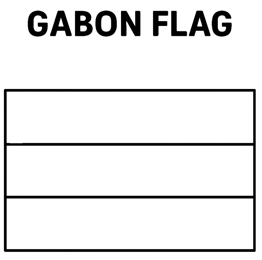gabon flag coloring page