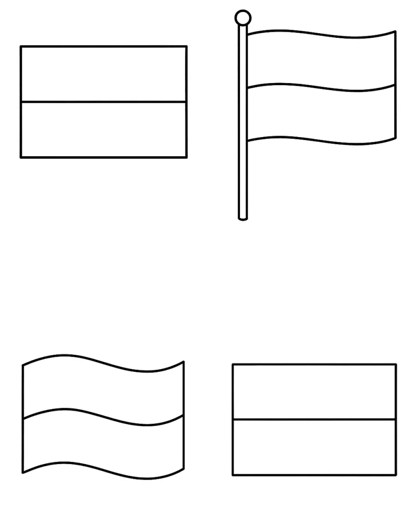 monaco flag coloring page simple outline for coloring page
