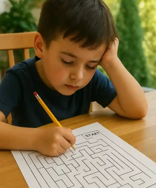 free Coloring kid on gaming pages